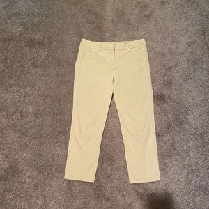 Loft khaki crop pants